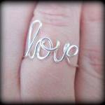 Love Ring.wire Ring.word Ring.bff Ring.bridesmaid..