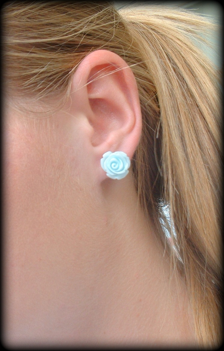 Blue Posy Earrings main image 0